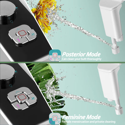 FreshClean: The Ultimate Hygiene Solution - Introducing the Bidet" Ultra-thin Non-electric Self cleaning Dual Nozzles Front and Rear Wash Cold Water.