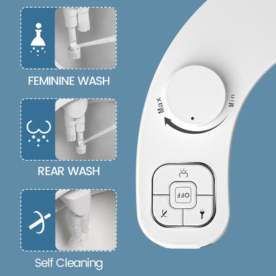 Tailboxy Non-Electric Bidet - Self Cleaning Dual Nozzle "PureClean: The Ultimate Hygiene Solution - Introducing the Bidet"